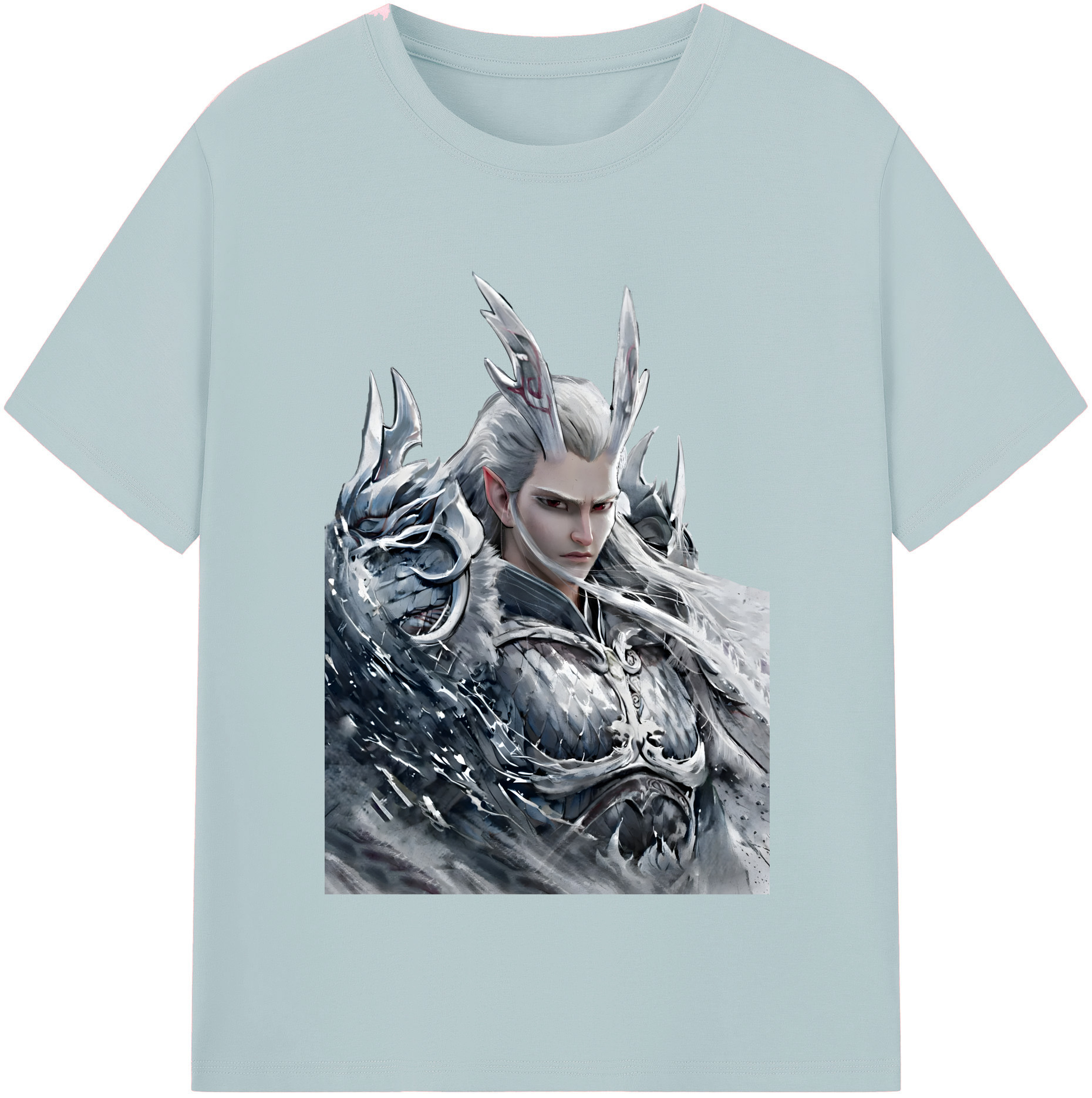 （画像用） Ne Zha 2 ナタ 魔童の大暴れ 綿100％半袖Tシャツ（フロントプリント）